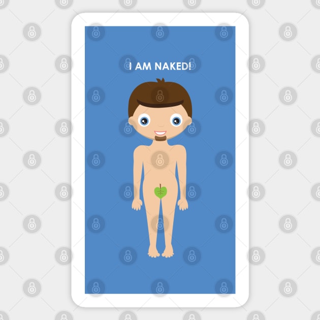 I am naked too! Sticker by tjasarome